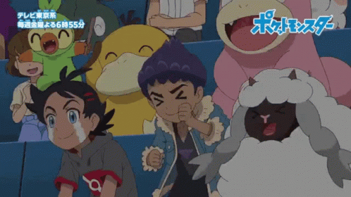 Goh Hop And Wooloo Cheering For There Friend GIF