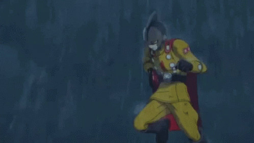 Gohan Shoving Gamma 1 With Foot GIF