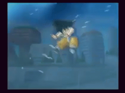 Gohan Spirit Bomb Impact GIF