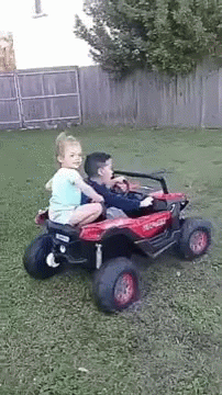 Going Out Together Kids Falling GIF