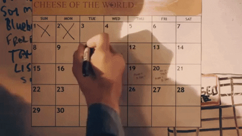 Going Up On A Tuesday Calendar Countdown GIF