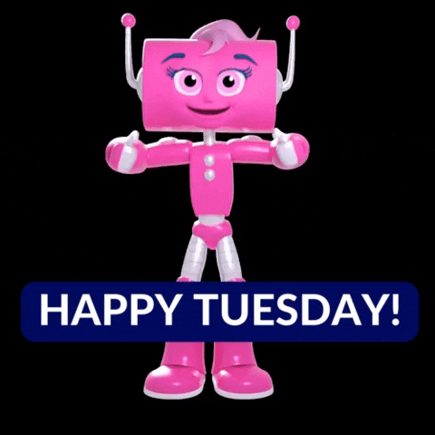 Going Up On A Tuesday Dancing Robot GIF