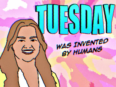 Going Up On A Tuesday Moving Sketch GIF