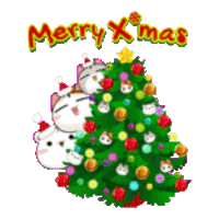Gojill The Meow Merry Xmas Sticker GIF