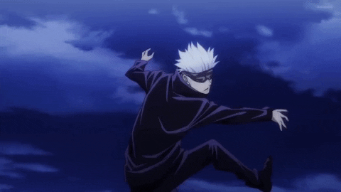 Gojo Airborne Domain Expansion Jujutsu Kaisen GIF