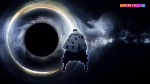 Gojo Domain Expansion Black Hole GIF
