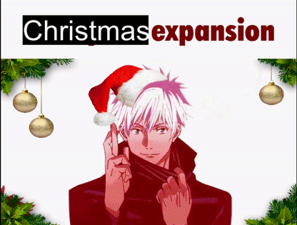 Gojo Domain Expansion Christmas Meme GIF