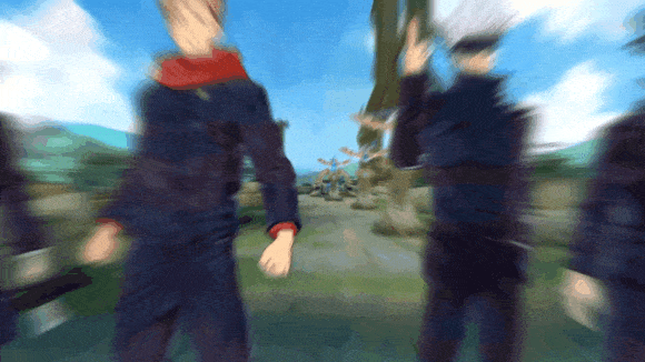 Gojo Domain Expansion Jujutsu Kaisen Character Line Up GIF