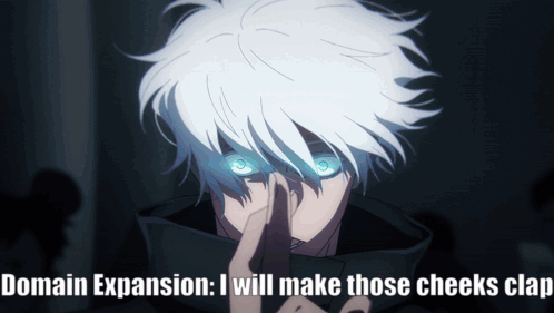 Gojo Domain Expansion Powerful Laser Eyes GIF