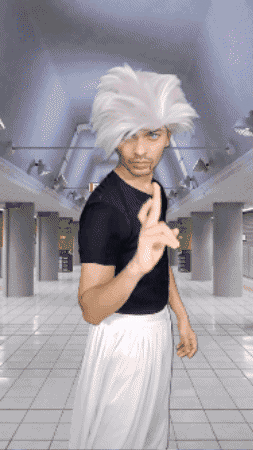 Gojo Domain Expansion Special Effects Cosplay GIF