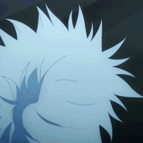 Gojo Frantic Intense Upward Gaze GIF