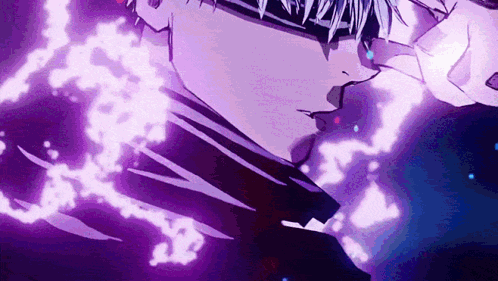 Gojo Hollow Purple Destructive Cursed Technique GIF