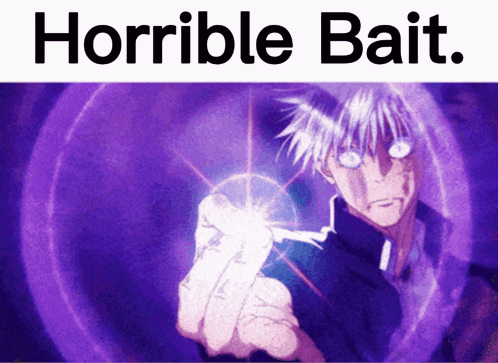 Gojo Purple Finger Snap Horrible Bait GIF