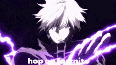 Gojo Purple Hop On Fortnite Meme GIF