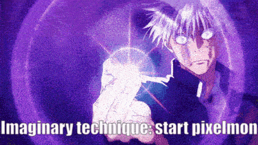 Gojo Purple Pixel Month Launch GIF