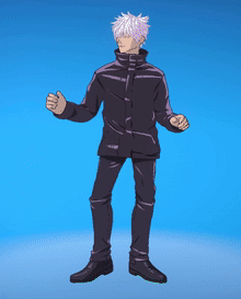 Gojo Satoru Fortnite Griddy GIF