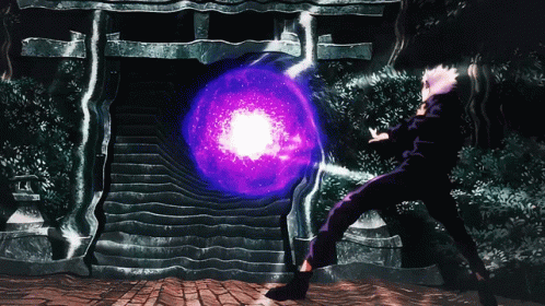 Gojo Satoru Hollow Purple Massive Explosion GIF