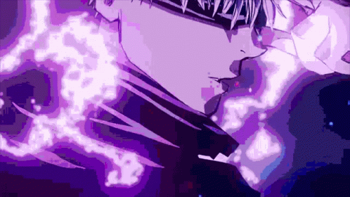 Gojo Satoru Hollow Purple Zoom In Eyes GIF