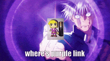 Gojo Satoru Purple Link Anime Meme GIF