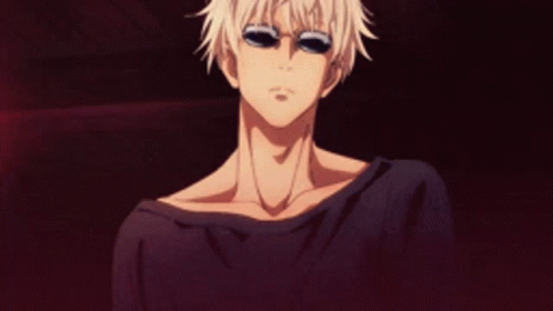 Gojo Satoru Wearing Glasses GIF