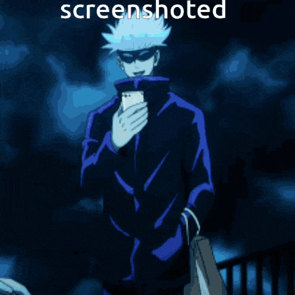 Gojo Screenshoted Gojo Picture Gif GIF