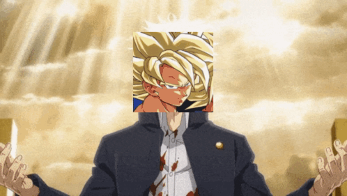 Gojo Turned To Goku Meme GIF