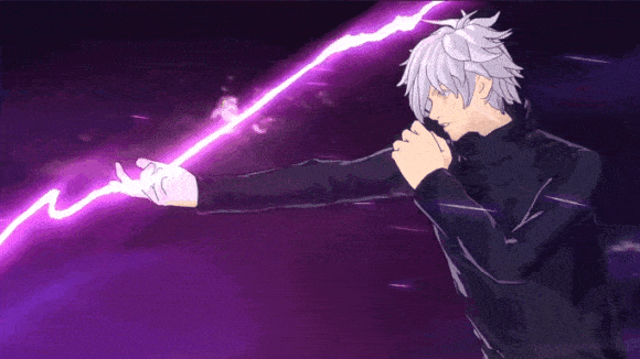 Gojo Unleashing Domain Expansion Jujutsu Kaisen GIF