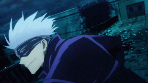 Gojo Unleashing Infinity Power GIF