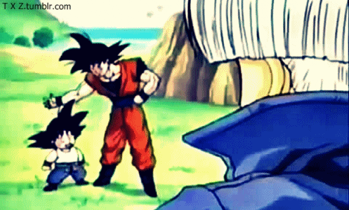 Gok Son Goku With Gohan GIF