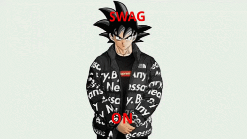Goku Drip Swag On GIF