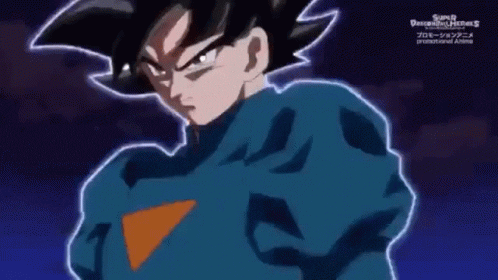 Goku Energy Punches Vegeta Ultra Ego GIF