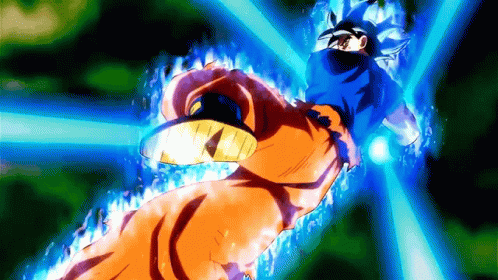Goku Kamehameha Energy Blast GIF