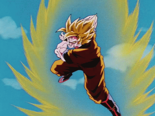 Goku Kamehameha Epic Clash GIF