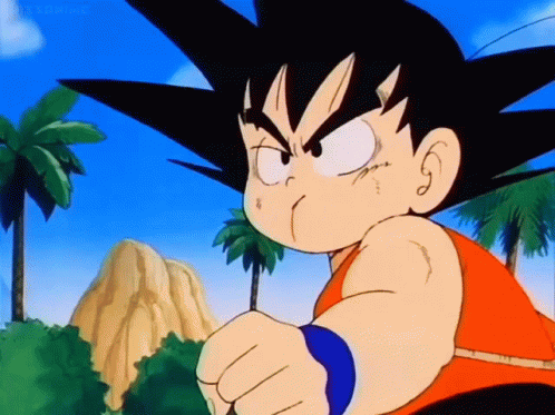Awesome Goku Kamehameha Training GIF