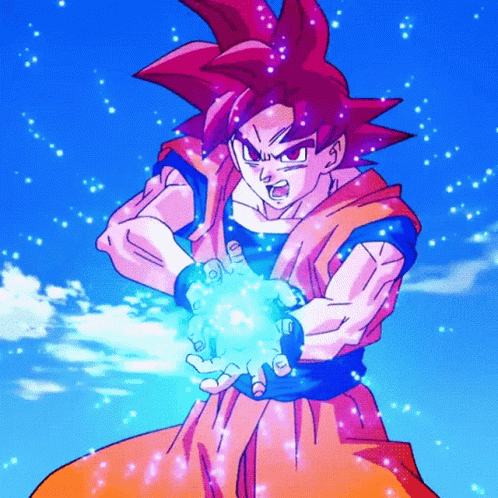 Goku Kamehameha Devastating Attack GIF