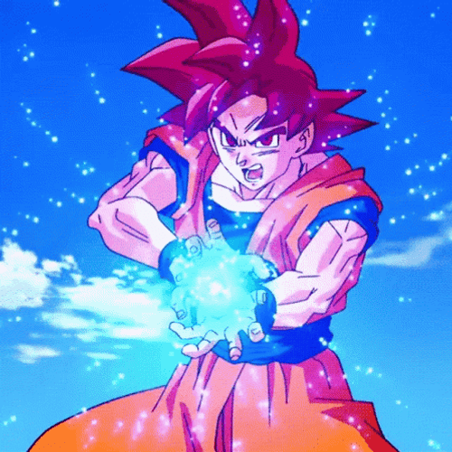 Goku Kamehameha Devastating Attack GIF