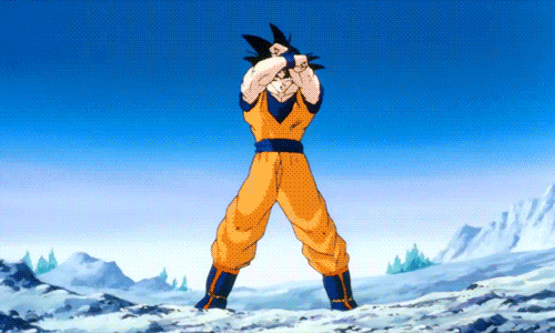 Goku Kamehameha Super Saiyan Radiant Power GIF