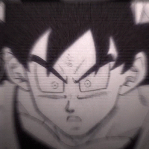 Goku Manga Face Off GIF