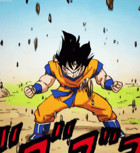 Goku Manga True Power Level GIF