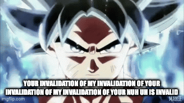 Goku Nuh Uh GIF