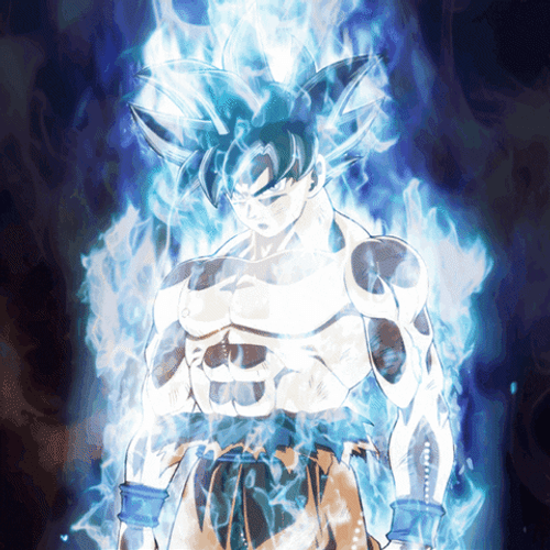 Goku Smoky Super Saiyan Blue GIF