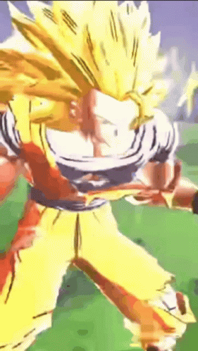 Goku Ssj3 Figthing Evil Majimbu GIF