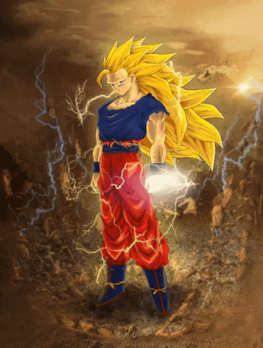 Goku Ssj3 Power Manefistation GIF