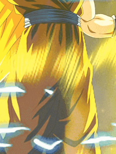 Goku Ssj3 Transform On Cliff GIF