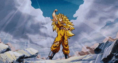 Goku Ssj3 Victorious GIF