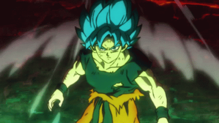 Goku Super Saiyan Blue Rage GIF