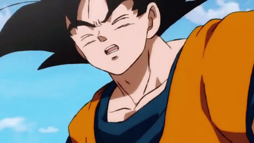 Goku Super Saiyan Blue Change Hair Color GIF