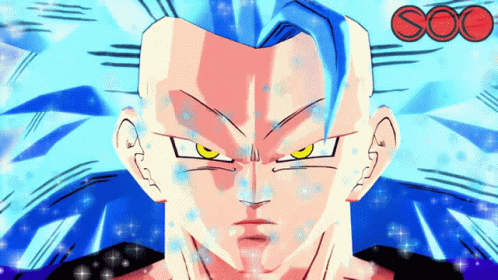 Goku Super Saiyan Blue Long Hair GIF