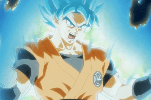 Goku Super Saiyan Blue Power GIF