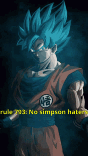 Goku Super Saiyan Blue Rule GIF